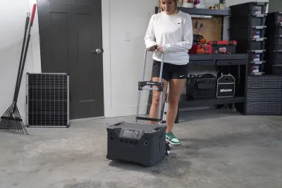 Roll & Go Cart moving the Patriot Power Generator 2200X