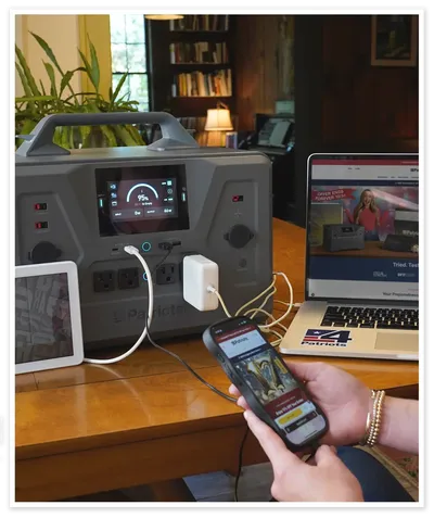 Generator powering multiple devices