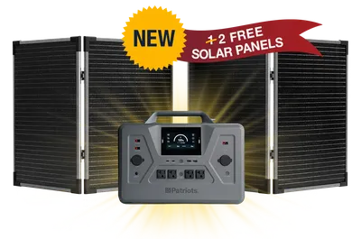 Patriot Power Generator 2200X with solar panels