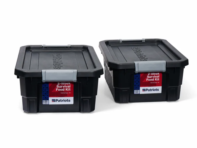 TWO complete 2-Week Survival Food Kits — Buy 1, Get 1 FREE