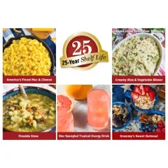 The five recipes inside the 2-Week Survival Food Kit