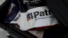 Open 2-Week Kit tote showing sealed Mylar pouches