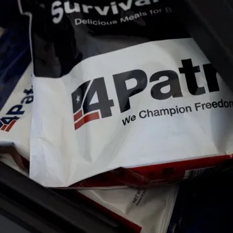 Step 2: open the tote and grab a sealed pouch