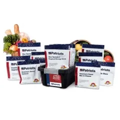 2-Week Survival Food Kit tote with 12 Mylar pouches