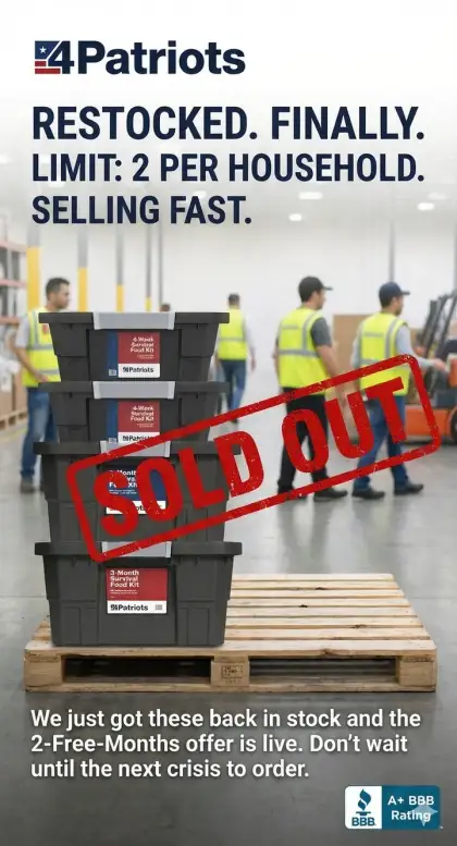 3-Month Survival Food Kit restocked — limit 2 per household