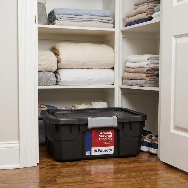 4Patriots food tote stored in a closet