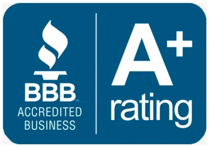 BBB Accredited Business with A+ rating