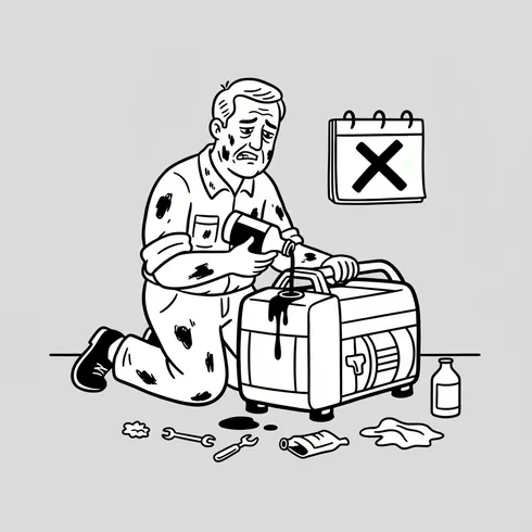 Illustration: Zero-maintenance, reliable backup power