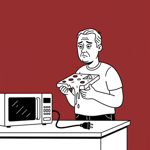 Illustration: Emergency quick meals and frozen pizzas