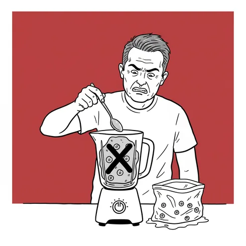 Illustration: Berries and fruit for smoothies