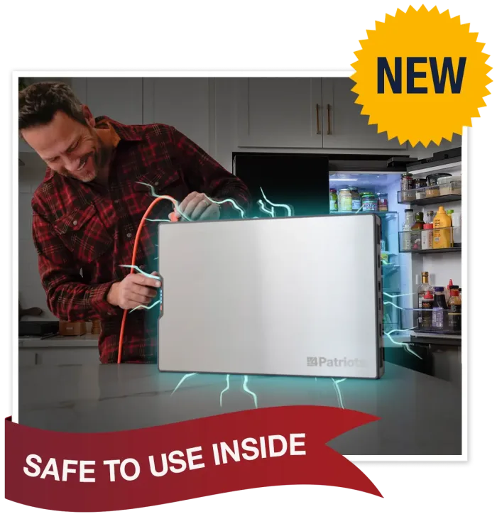 Blackout Buddy powering a fridge during a blackout