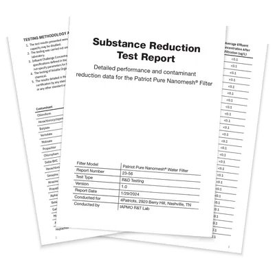 IAPMO R&T Lab Report — Substance Reduction Test
