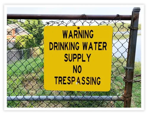 Drinking water quality warning