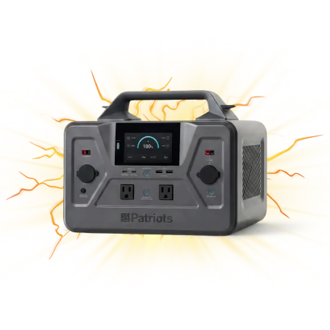 Patriot Power Generator 1200 with LCD display powered on