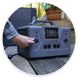 Step 2: plug the panel into the generator