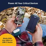 Charging phone and earbuds outdoors with Power Cell CX